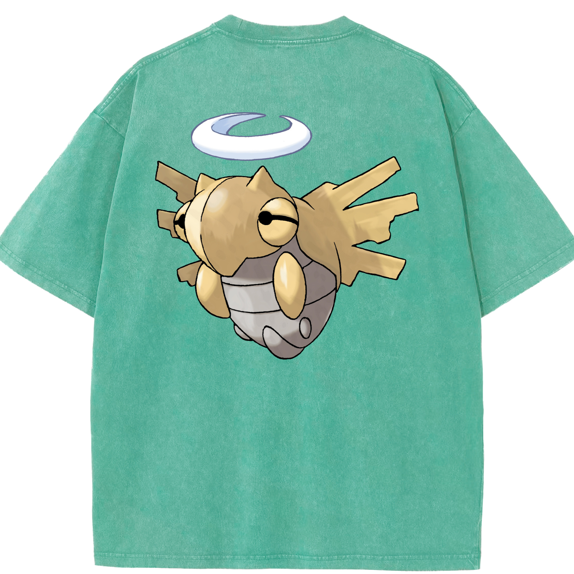 （画像用） ポケットモンスター Pokémon 綿100% ヴィンテージ風 半袖Tシャツ（背面プリント）
